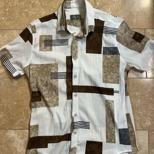 Men's Geometric Patterned Casual Shirt